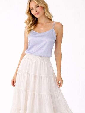 Altar'd State Lilac Floral Satin Cami